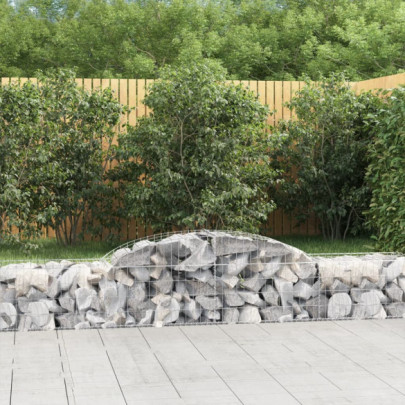 Coșuri gabion arcuite - 3 buc. - 300x50x40/60 cm - fier galvanizat