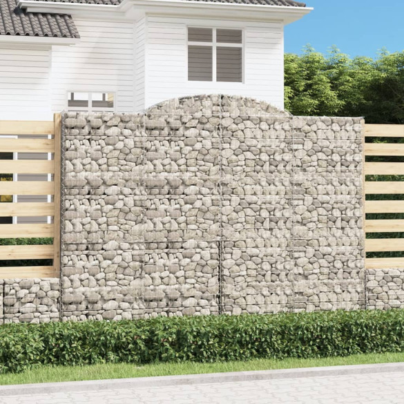 Coșuri gabion arcuite - 5 buc - 300x50x220/240cm - fier galvanizat