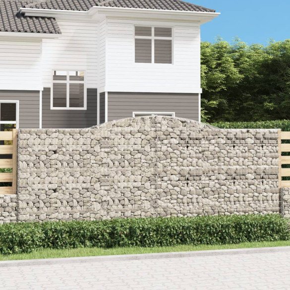 Coșuri gabion arcuite 3 buc. 400x50x160/180 cm - fier galvanizat