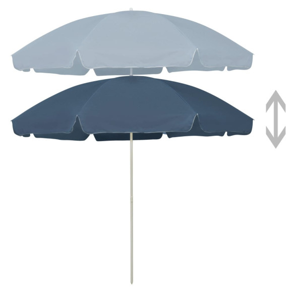 Umbrelă de plajă - albastru - 300 cm