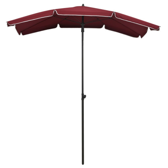 Umbrelă de grădină cu stâlp - roșu bordo - 200x130 cm