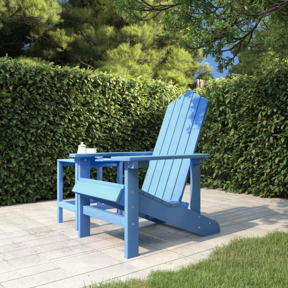 Scaun de grădină Adirondack - albastru aqua - HDPE