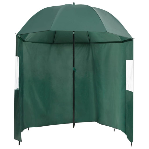 Umbrelă pentru pescuit - verde - 220x193 cm