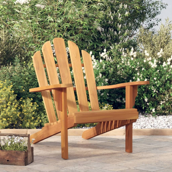 Scaun Adirondack de grădină - 79x95x92 cm - lemn masiv de tec