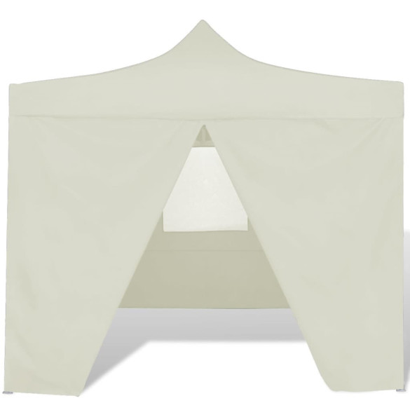 41464  Cream Foldable Tent 3 x 3 m with 4 Walls