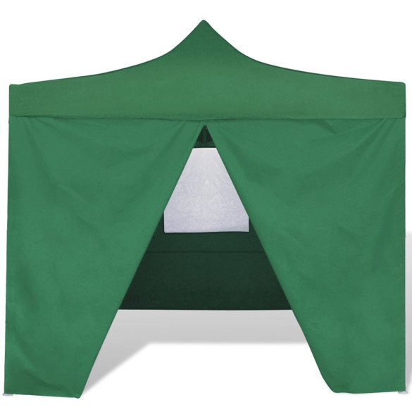 41468  Green Foldable Tent 3 x 3 m with 4 Walls