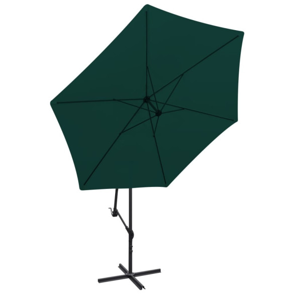 Umbrelă de soare suspendată - 3 m - Verde