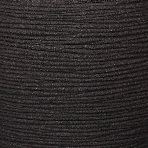 Ghiveci elegant Nature Rib Deluxe - negru - 40x60 cm - KBLR1131