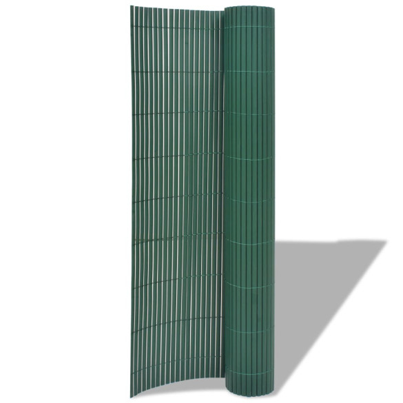 Gard de grădină cu două fețe - verde - 90 x 300 cm - PVC