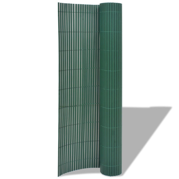 Gard de grădină cu două fețe - verde - 90 x 500 cm - PVC