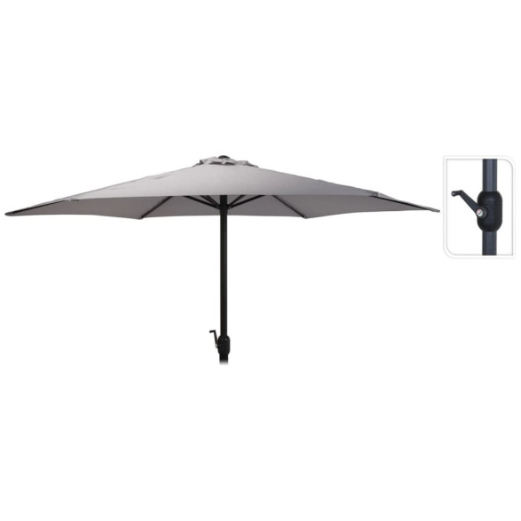 Umbrelă de soare Monica - gri deschis - 270 cm