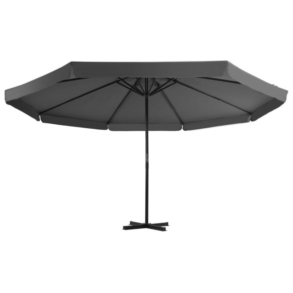 Umbrelă de soare cu stâlp aluminiu - antracit - 500 cm