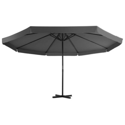 Umbrelă de soare cu stâlp aluminiu - antracit - 500 cm