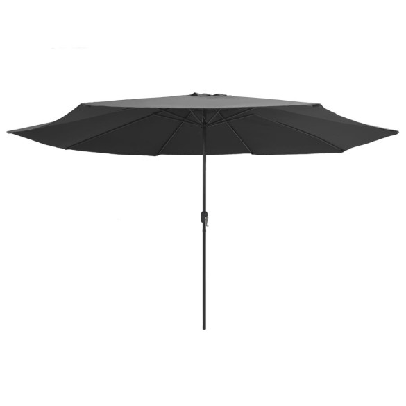 Umbrelă de soare de exterior - stâlp metalic - antracit - 400 cm