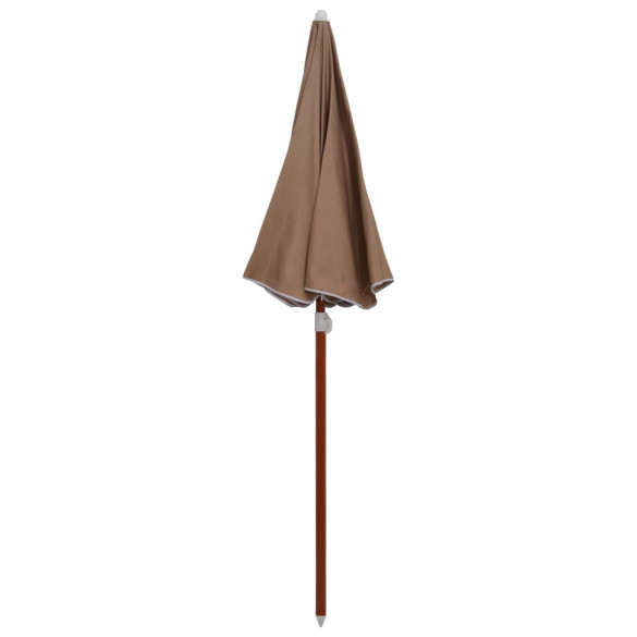 Umbrelă de soare cu stâlp din oțel - gri taupe - 180 cm