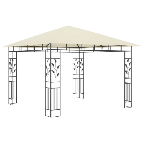 Pavilion cu plasă anti-țânțari - crem - 3x3x2,73 m - 180 g/m²