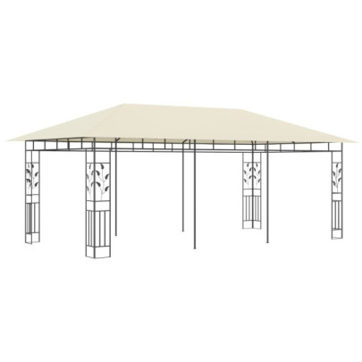 Pavilion cu plasă anti-țânțari - crem - 6 x 3 x 2,73 m