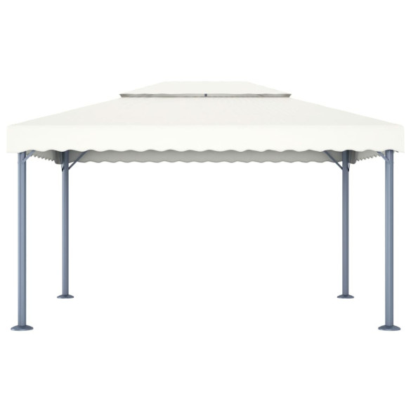 48062  Gazebo 400x300 cm Cream Aluminium