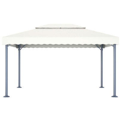 48062  Gazebo 400x300 cm Cream Aluminium