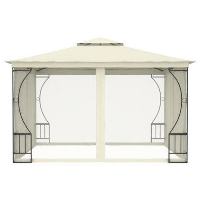 Pavilion cu plase - crem - 300 x 300 x 265 cm