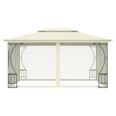 Pavilion cu plase - crem - 300 x 400 x 265 cm