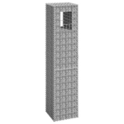 Stâlp tip coș gabion - 40x40x180 cm - fier