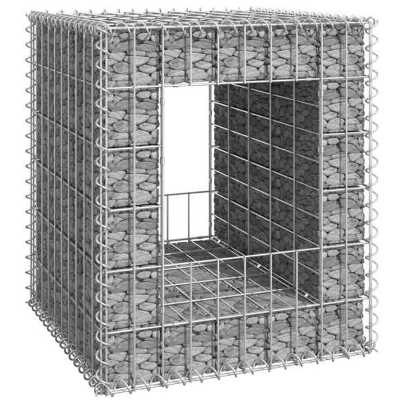 Stâlp coș gabion - 50x50x60 cm - fier