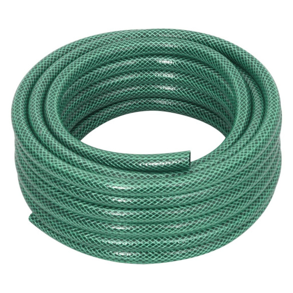 Furtun de grădină cu set de racorduri - verde - 0,6" - 10 m - PVC