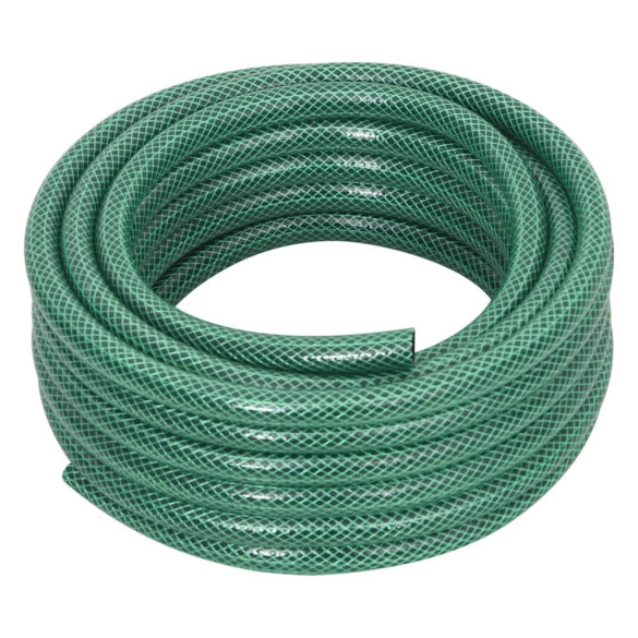 Furtun de grădină cu set de racorduri - verde - 0,6" - 30 m - PVC