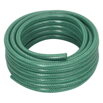 Furtun de grădină cu set de racorduri - verde - 0,6" - 50 m - PVC