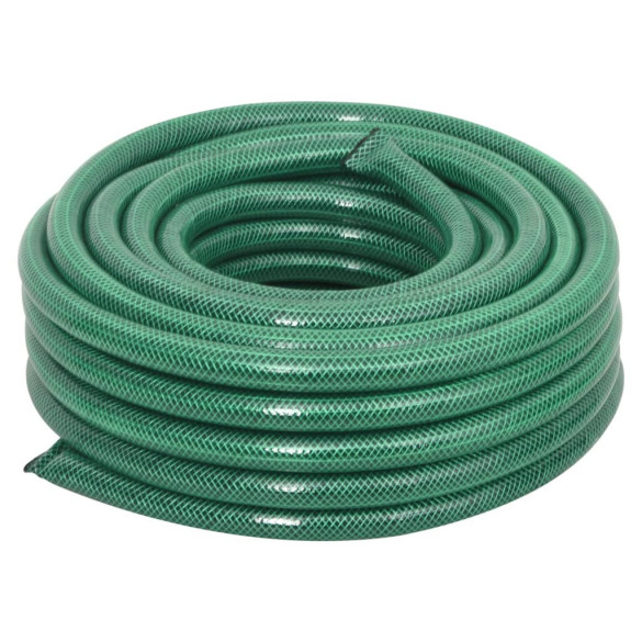 Furtun de grădină cu set de racorduri - verde - 0,9" - 20 m - PVC