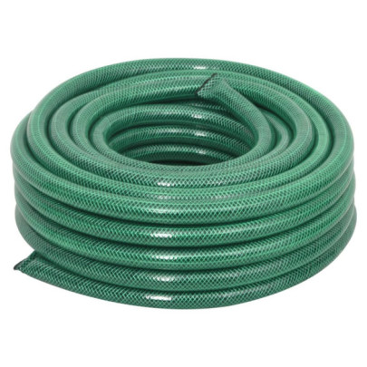 Furtun de grădină cu set de racorduri - verde - 0,9" - 30 m - PVC