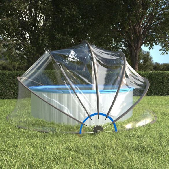 Cupolă pentru piscină - 467x234 cm - PVC - rotund