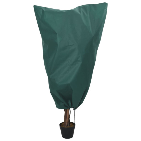 Huse de fleece pentru plante cu șnur 4 buc 70 g/m² 0,8x1 m