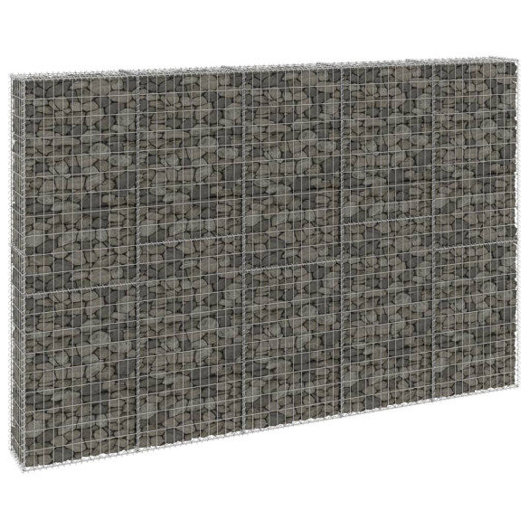 Perete gabion cu capace - 300 x 30 x 200 cm - oțel galvanizat