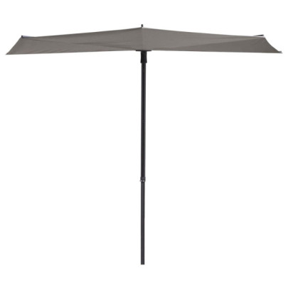 Umbrelă de soare balcon Sun Wave - gri deschis - 270x150 cm