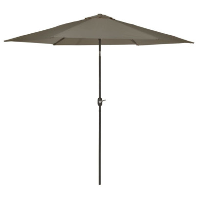 Umbrelă de soare Tenerife - gri - 300 cm - rotund