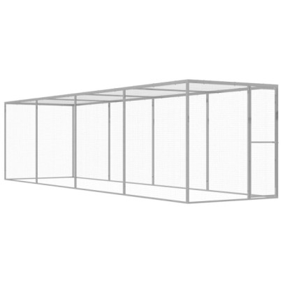 Cușcă pentru pisici - 6x1,5x1,5 m - oțel galvanizat