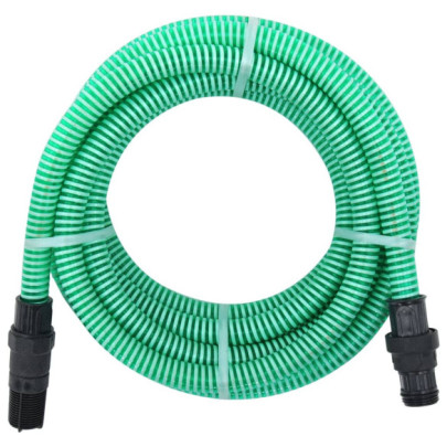 Furtun de aspirație cu racorduri din PVC - verde 1" 7 m - PVC