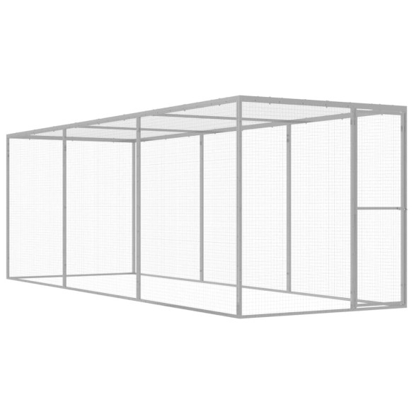 Cușcă pentru pisici - 4,5 x 1,5 x 1,5 m - oțel galvanizat