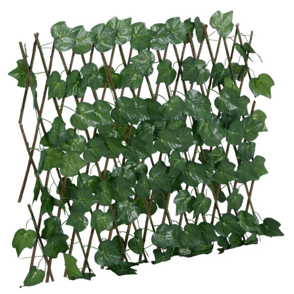 Spalier frunze struguri artificiale extensibil - verde 190x60 cm