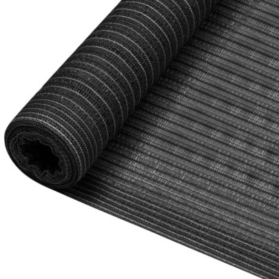 Plasă pentru intimitate - antracit - 2x25 m - HDPE - 150 g/m²