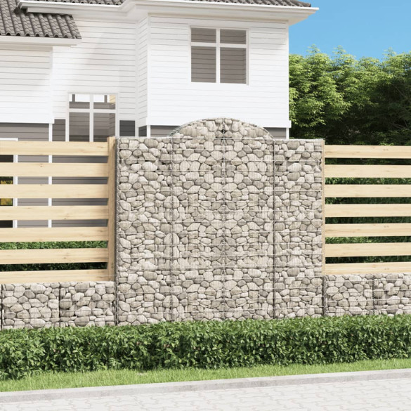 Coșuri gabion arcuite - 10 buc 200x50x200/220cm - fier galvanizat