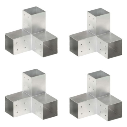 Conectori de grindă - formă Y - 4 buc - 81x81 mm - metal galvanizat