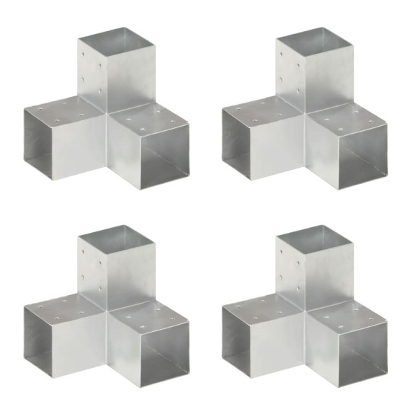 Conectori de grindă - formă Y - 4 buc - 91x91 mm - metal galvanizat