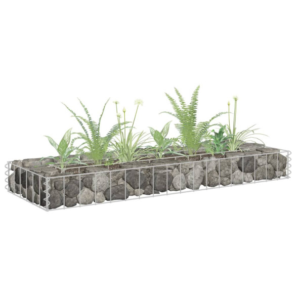 Strat înălțat gabion - 90 x 30 x 10 cm - oțel galvanizat