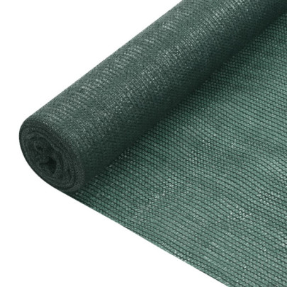 Plasă protecție intimitate - verde - 1x50 m - HDPE - 75 g/m²