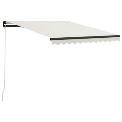 Copertină retractabilă manual - crem - 300 x 250 cm