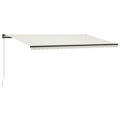 Copertină retractabilă manual - crem - 600 x 300 cm