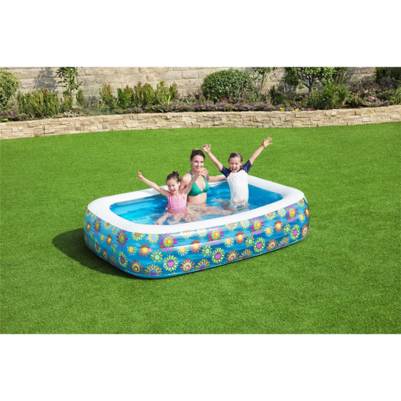 Piscină gonflabilă pentru copii - albastru - 229x152x56 cm